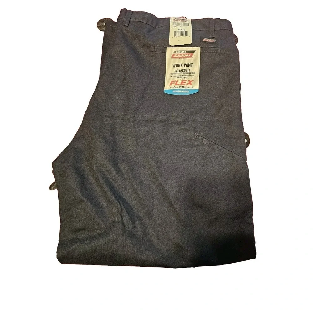 Genuine Dickies Relaxed Fit Flex Work Pants Dark Navy 44x30 GP6388DN NEW